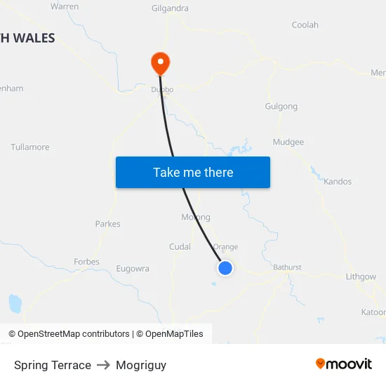Spring Terrace to Mogriguy map