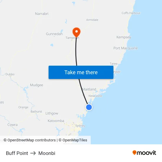 Buff Point to Moonbi map