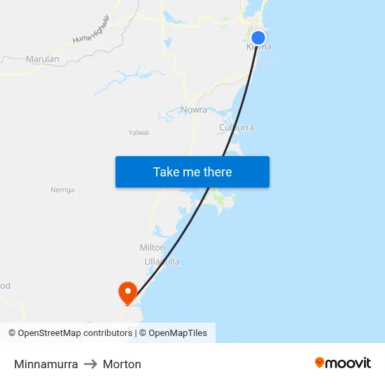 Minnamurra to Morton map