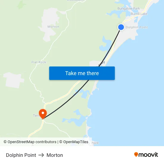 Dolphin Point to Morton map