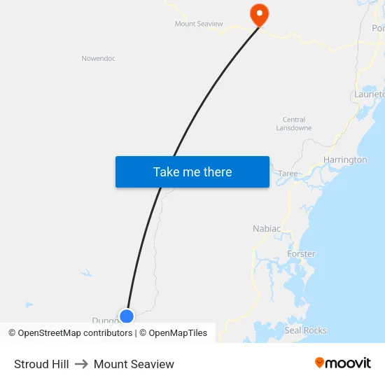 Stroud Hill to Mount Seaview map