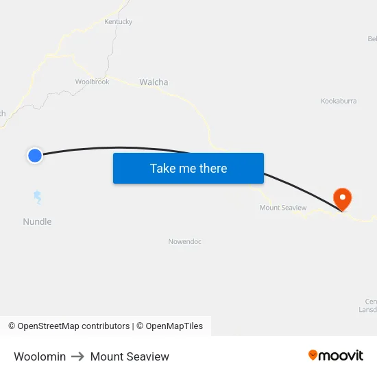 Woolomin to Mount Seaview map