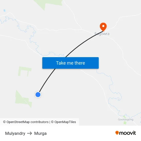 Mulyandry to Murga map