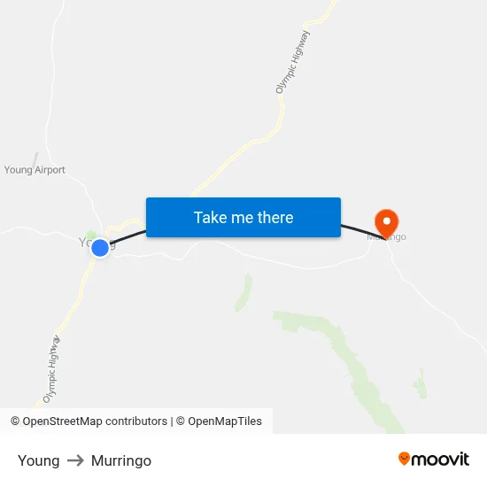 Young to Murringo map