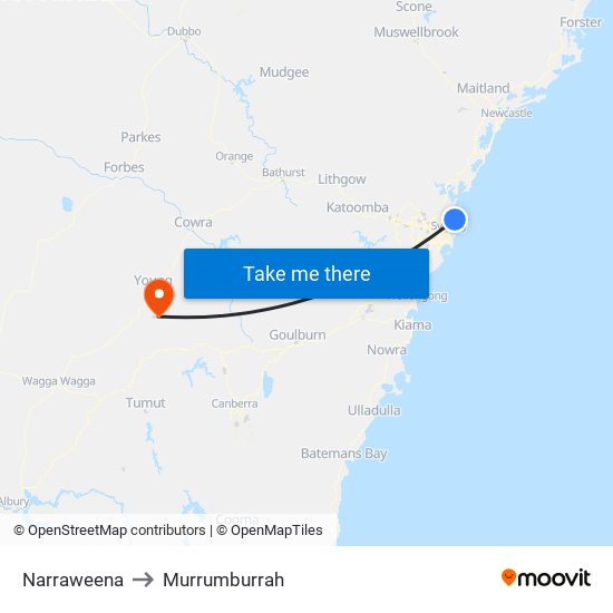 Narraweena to Murrumburrah, Sydney with public transportation