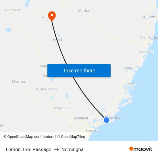 Lemon Tree Passage to Nemingha map