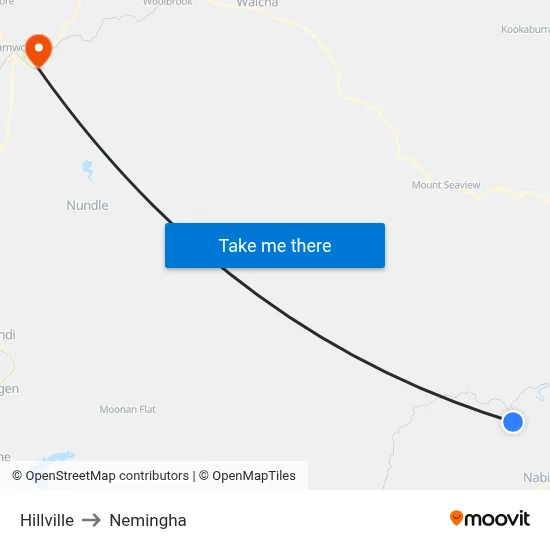 Hillville to Nemingha map