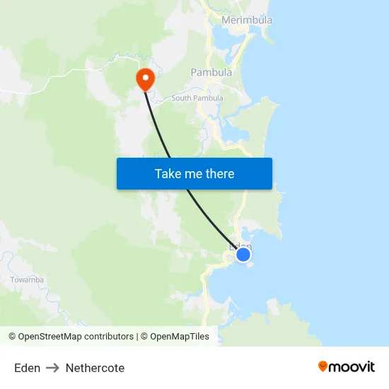 Eden to Nethercote map