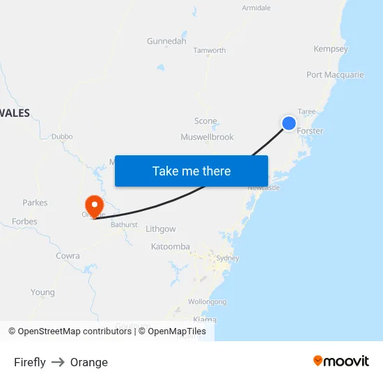 Firefly to Orange map