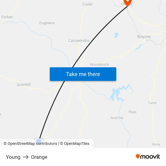 Young to Orange map
