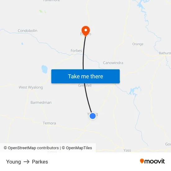 Young to Parkes map