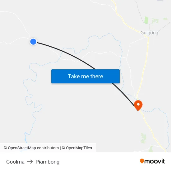 Goolma to Piambong map