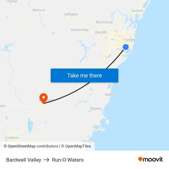 Bardwell Valley to Run-O-Waters map