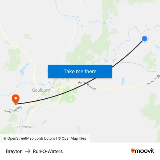 Brayton to Run-O-Waters map