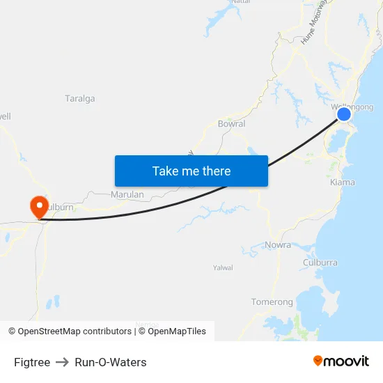 Figtree to Run-O-Waters map