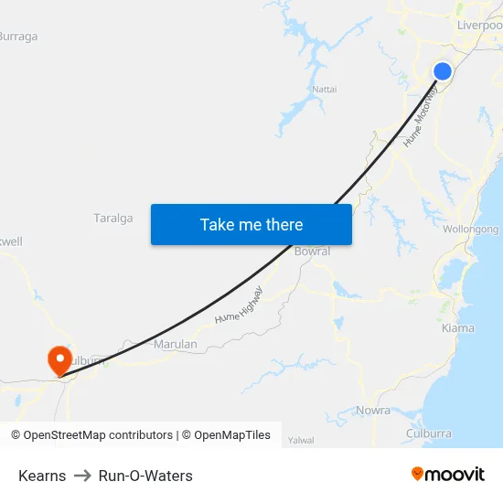 Kearns to Run-O-Waters map