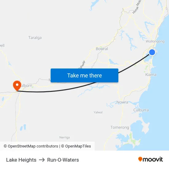 Lake Heights to Run-O-Waters map