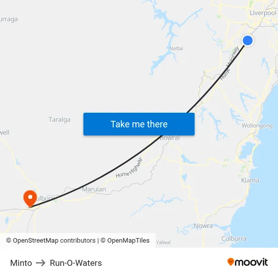 Minto to Run-O-Waters map