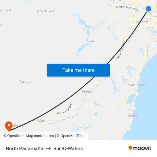 North Parramatta to Run-O-Waters map