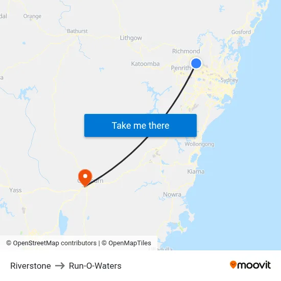 Riverstone to Run-O-Waters map
