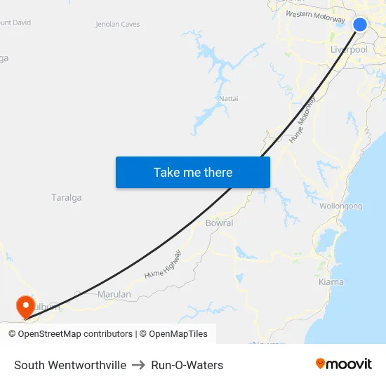 South Wentworthville to Run-O-Waters map