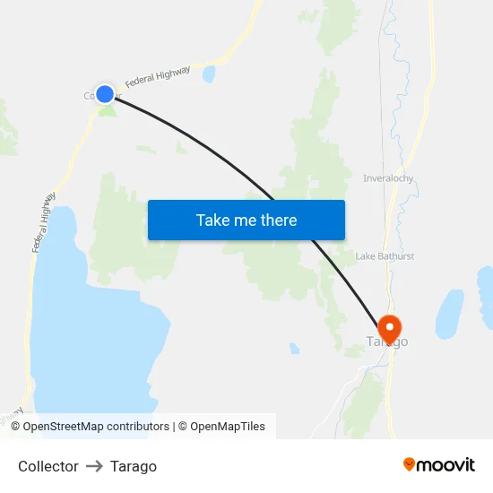 Collector to Tarago map