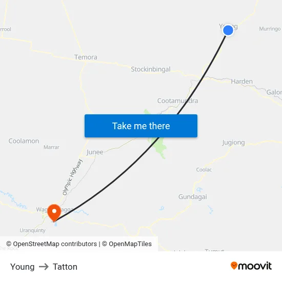 Young to Tatton map