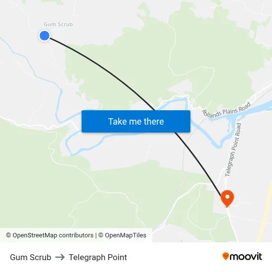Gum Scrub to Telegraph Point map