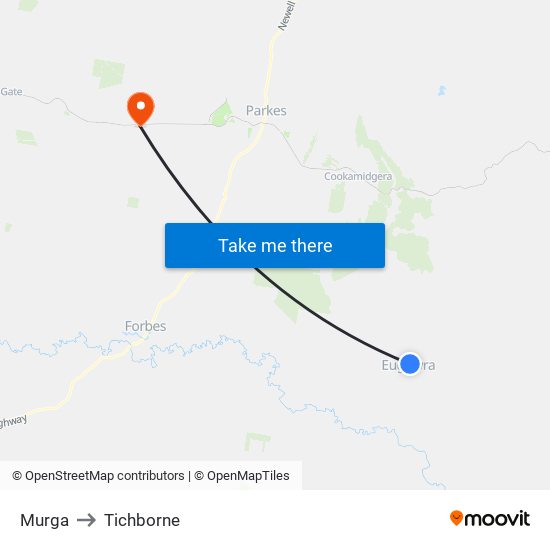 Murga to Tichborne map