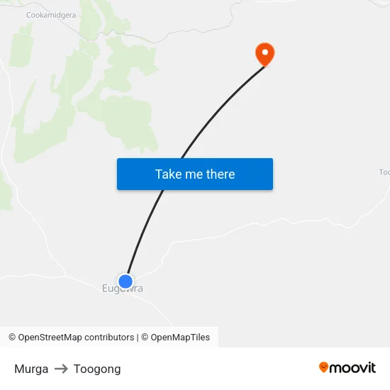 Murga to Toogong map