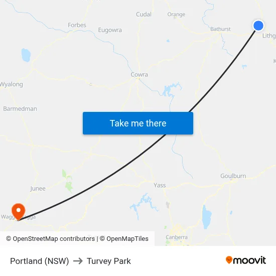 Portland (NSW) to Turvey Park map