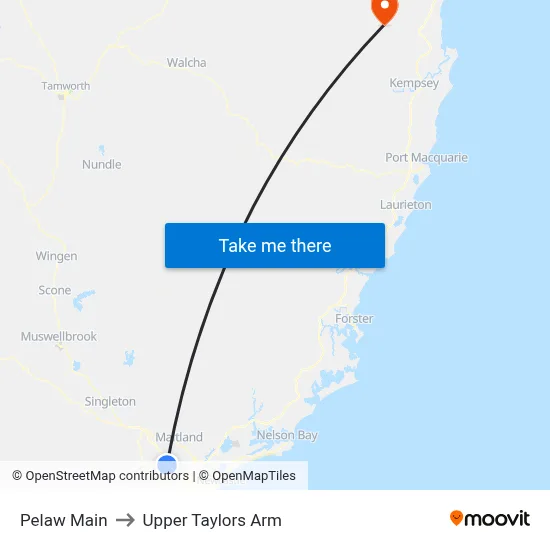 Pelaw Main to Upper Taylors Arm map