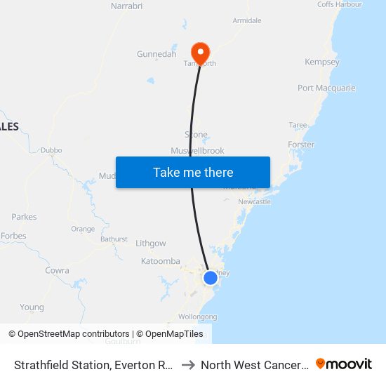 Strathfield Station, Everton Rd, Stand B to North West Cancer Centre map