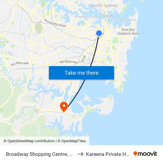 Broadway Shopping Centre, Broadway to Kareena Private Hospital map