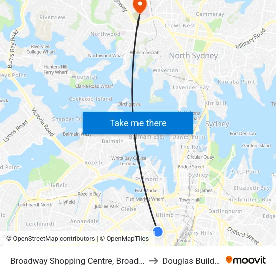 Broadway Shopping Centre, Broadway to Douglas Building map