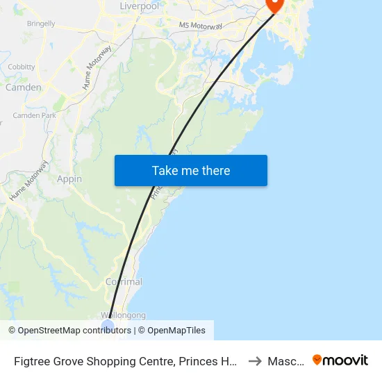 Figtree Grove Shopping Centre, Princes Hwy to Mascot map