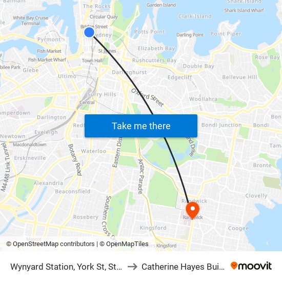 Wynyard Station, York St, Stand G to Catherine Hayes Building map