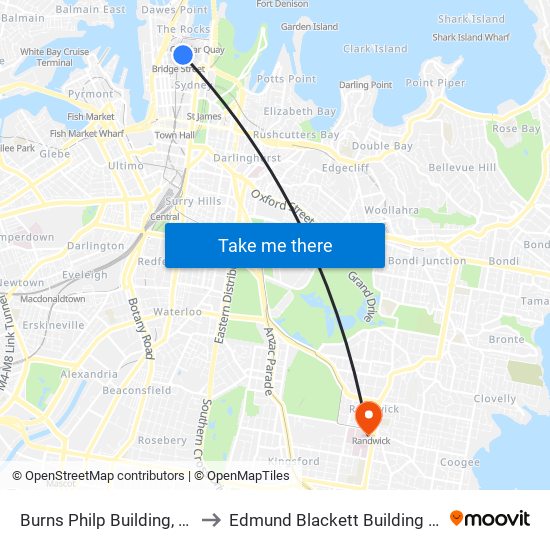 Burns Philp Building, Bridge St to Edmund Blackett Building West Wing map