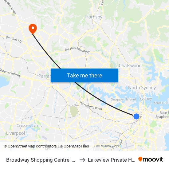 Broadway Shopping Centre, Broadway to Lakeview Private Hospital map