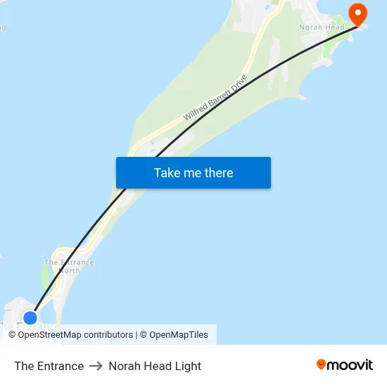 The Entrance to Norah Head Light map