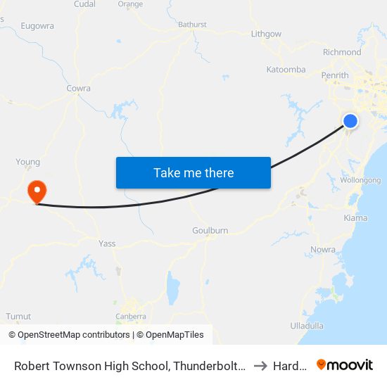 Robert Townson High School, Thunderbolt Dr to Harden map