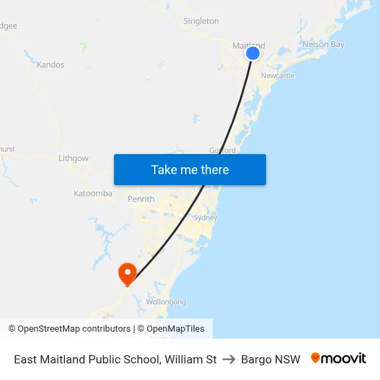 East Maitland Public School, William St to Bargo NSW map