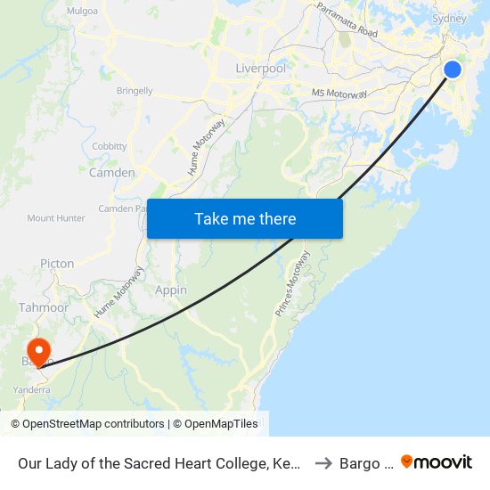Our Lady of the Sacred Heart College, Kensington Rd, Stand B to Bargo NSW map