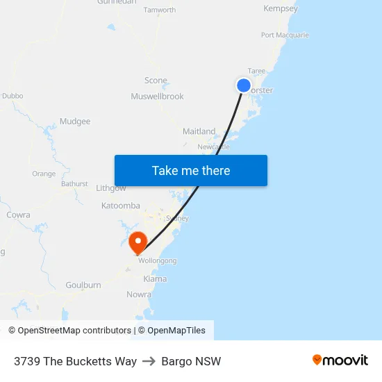 3739 The Bucketts Way to Bargo NSW map
