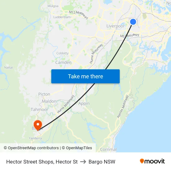 Hector Street Shops, Hector St to Bargo NSW map