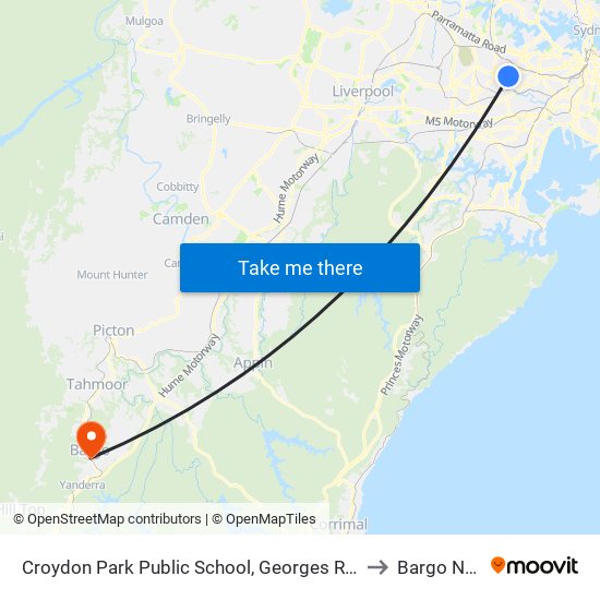 Croydon Park Public School, Georges River Rd to Bargo NSW map