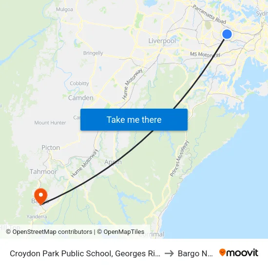 Croydon Park Public School, Georges River Rd to Bargo NSW map
