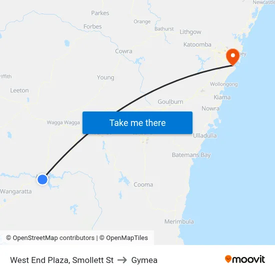 West End Plaza, Smollett St to Gymea map
