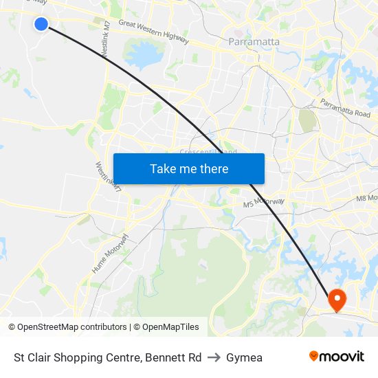 St Clair Shopping Centre, Bennett Rd to Gymea map