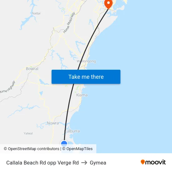 Callala Beach Rd opp Verge Rd to Gymea map